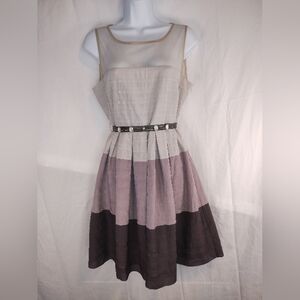 RYU Special Occasion Belted Gradient Color Dress Size L (Fits Like 12?)